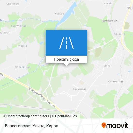 Карта Варсеговская Улица