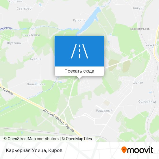 Карта Карьерная Улица