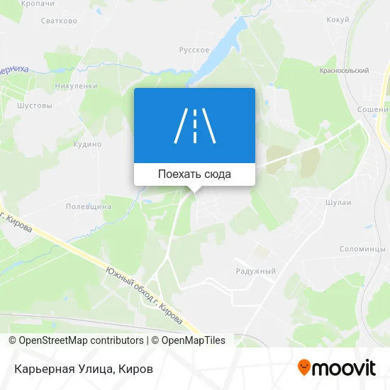 Карта Карьерная Улица