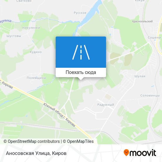 Карта Аносовская Улица