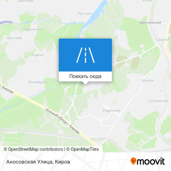 Карта Аносовская Улица