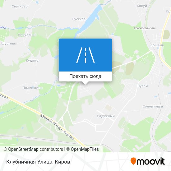Карта Клубничная Улица