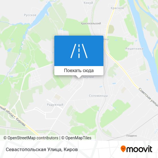 Карта Севастопольская Улица