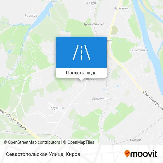 Карта Севастопольская Улица