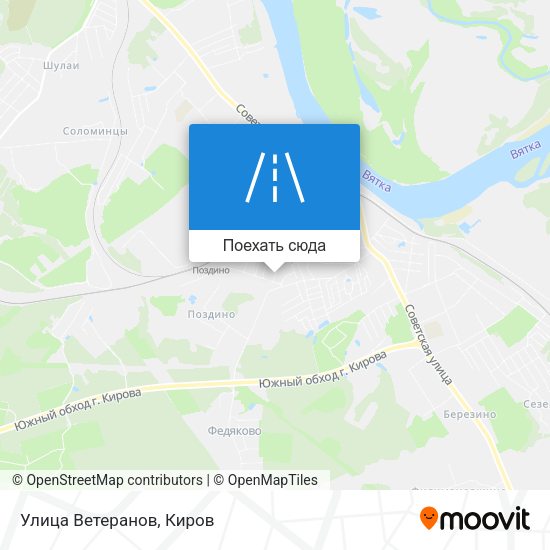 Карта Улица Ветеранов