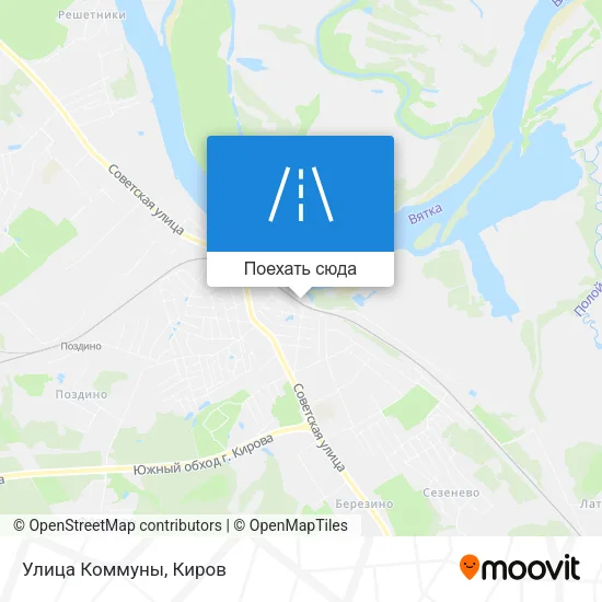 Карта Улица Коммуны