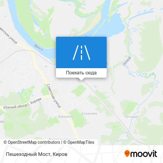 Карта Пешеходный Мост