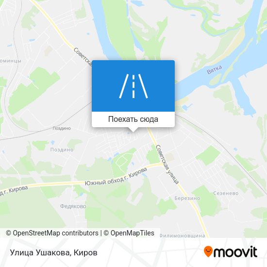 Карта Улица Ушакова