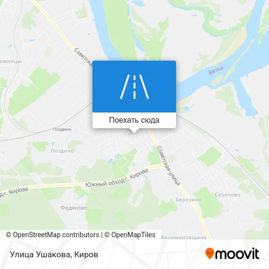 Карта Улица Ушакова