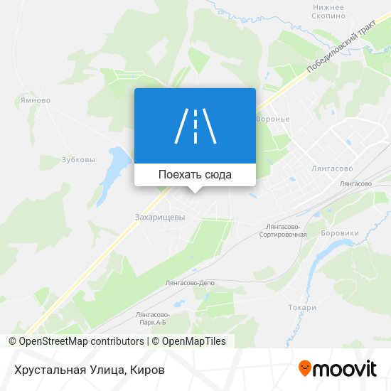 Карта Хрустальная Улица