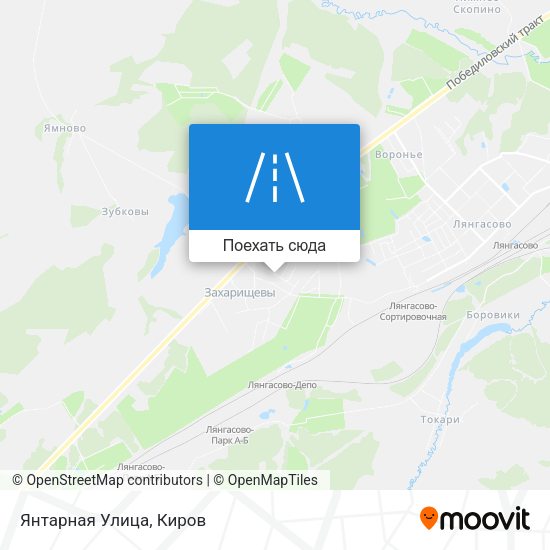 Карта Янтарная Улица