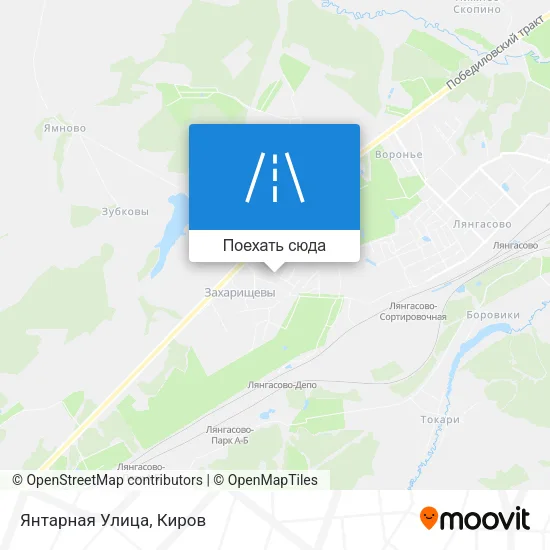 Карта Янтарная Улица