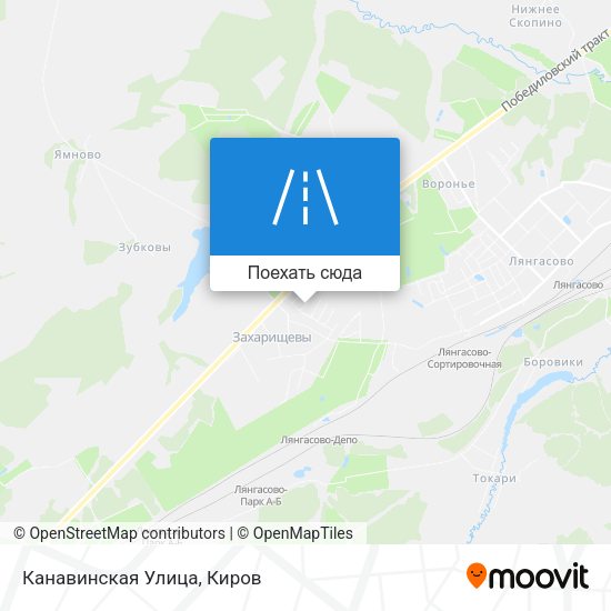 Карта Канавинская Улица
