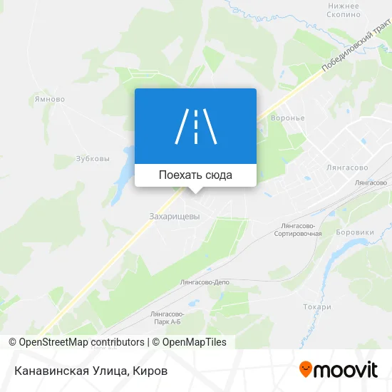 Карта Канавинская Улица