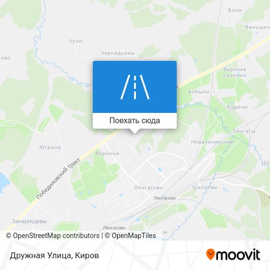 Карта Дружная Улица