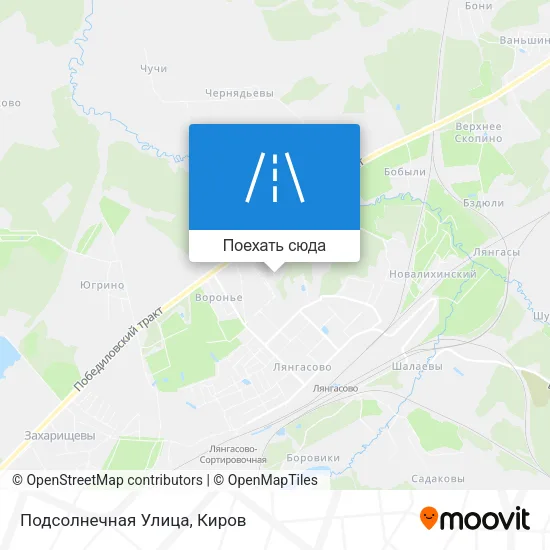 Карта Подсолнечная Улица