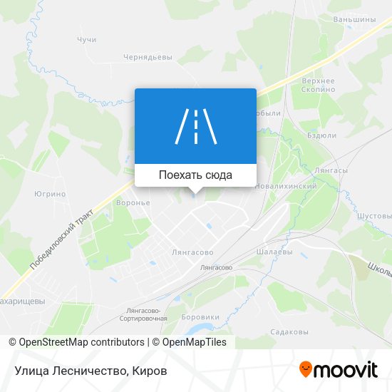 Карта Улица Лесничество