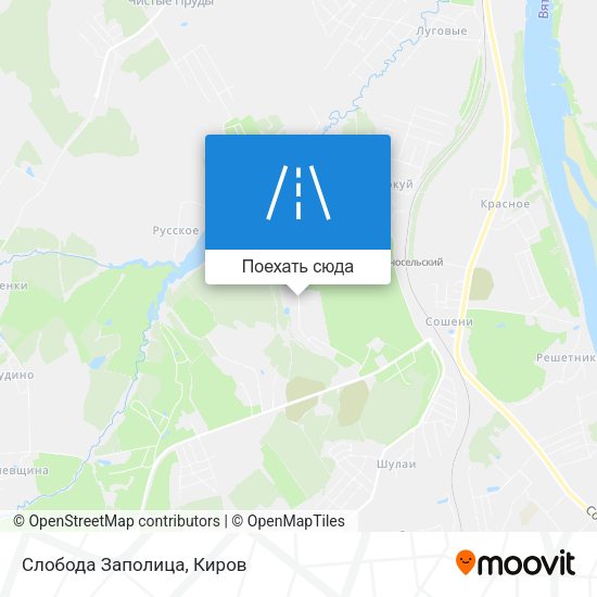 Карта Слобода Заполица