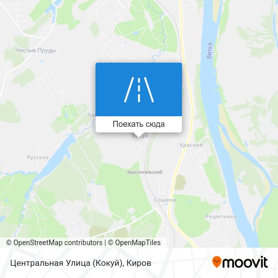 Карта Центральная Улица (Кокуй)