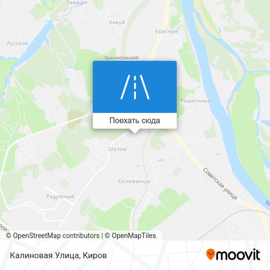Карта Калиновая Улица
