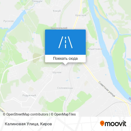 Карта Калиновая Улица