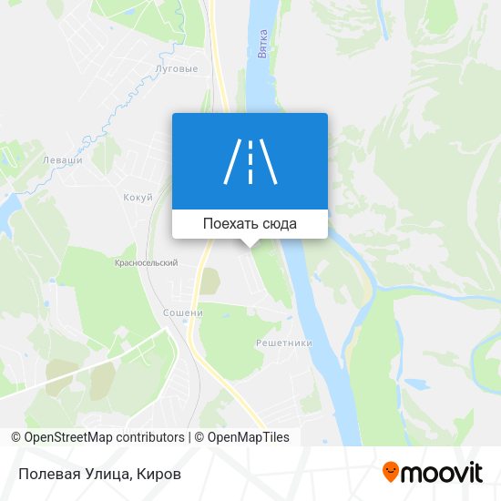 Карта Полевая Улица