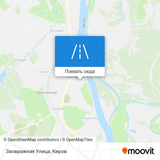 Карта Заовражная Улица
