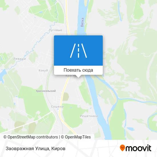 Карта Заовражная Улица