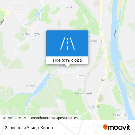 Карта Заозёрная Улица