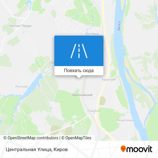 Карта Центральная Улица