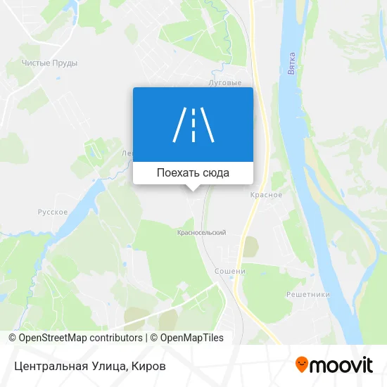 Карта Центральная Улица