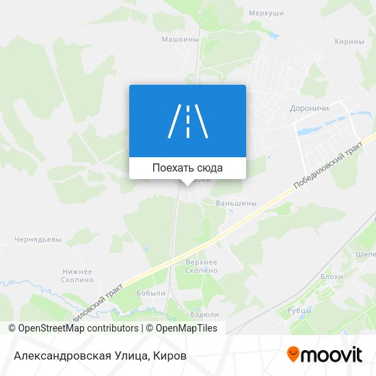 Карта Александровская Улица