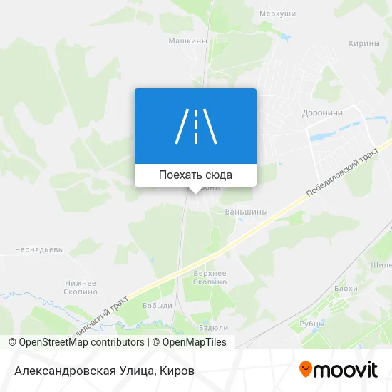 Карта Александровская Улица