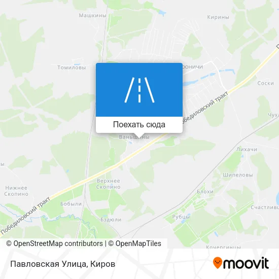 Карта Павловская Улица