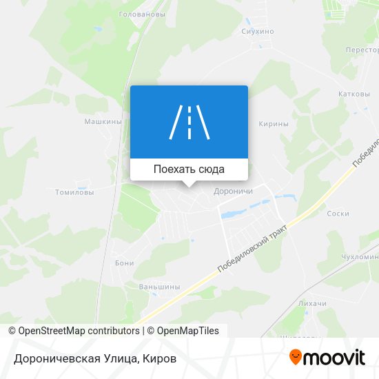 Карта Дороничевская Улица