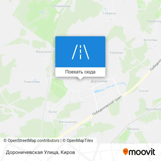 Карта Дороничевская Улица