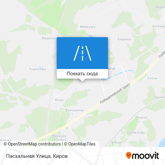 Карта Пасхальная Улица