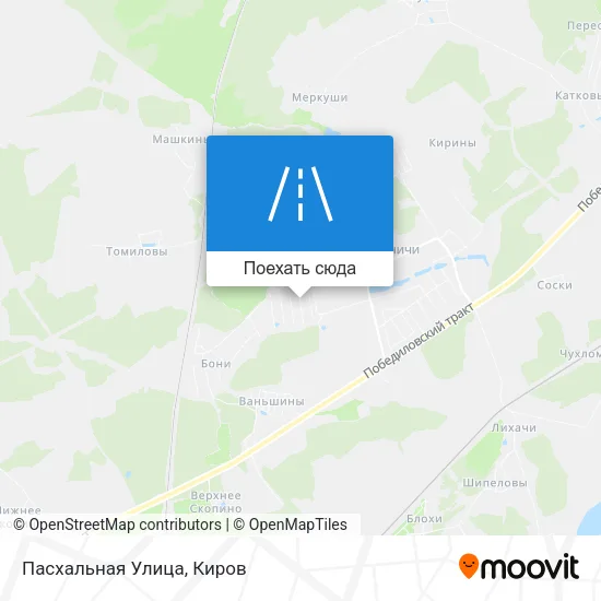 Карта Пасхальная Улица