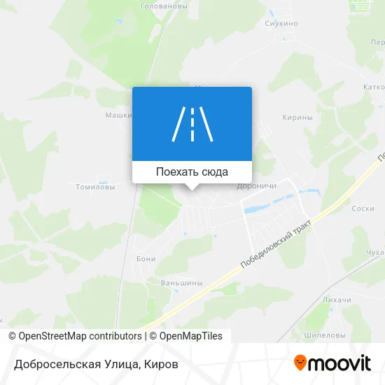 Карта Добросельская Улица