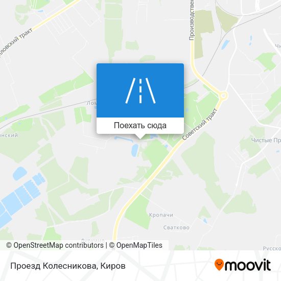 Карта Проезд Колесникова