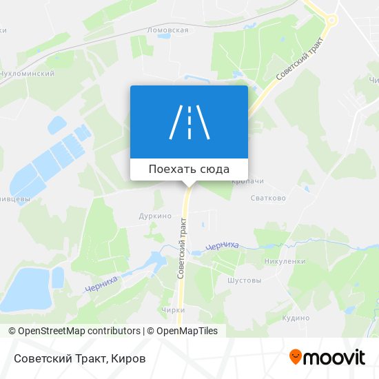 Карта Советский Тракт