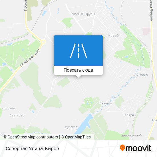 Карта Северная Улица