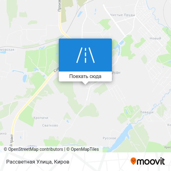 Карта Рассветная Улица