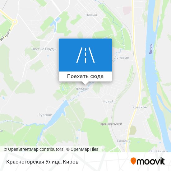 Карта Красногорская Улица