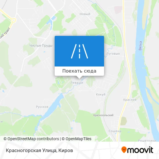Карта Красногорская Улица