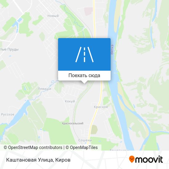 Карта Каштановая Улица