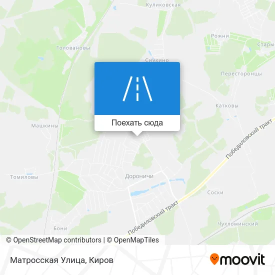 Карта Матросская Улица