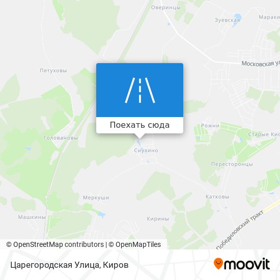 Карта Царегородская Улица