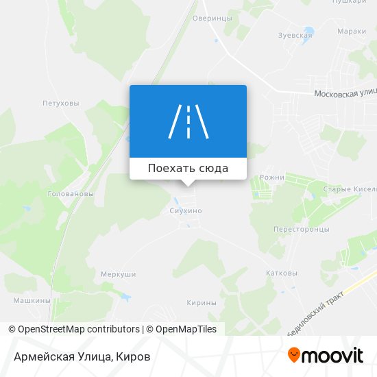 Карта Армейская Улица