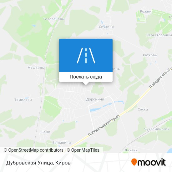 Карта Дубровская Улица